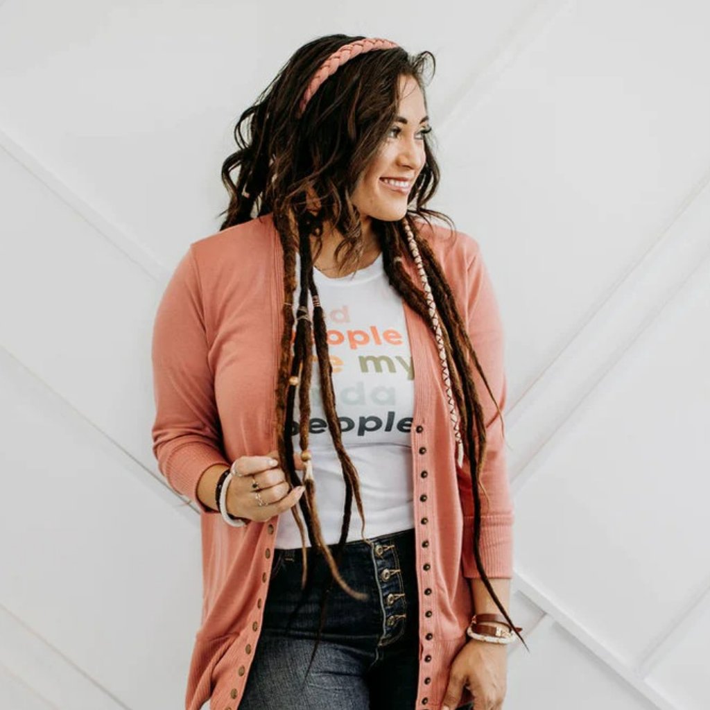 Not So Basic Cardi - Rose
